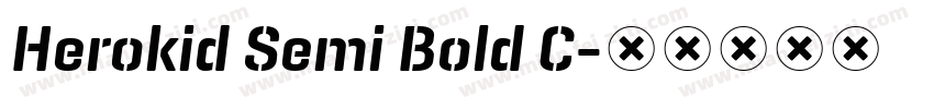 Herokid Semi Bold C字体转换